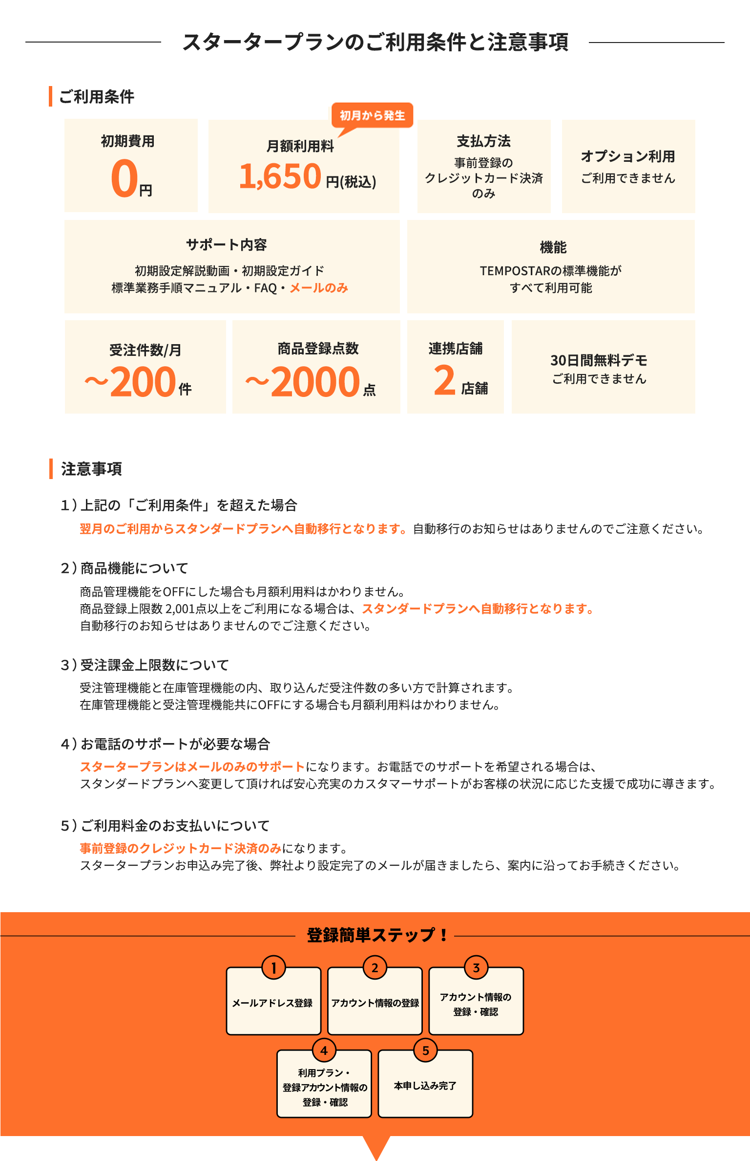 TEMPOSTARが選ばれる理由